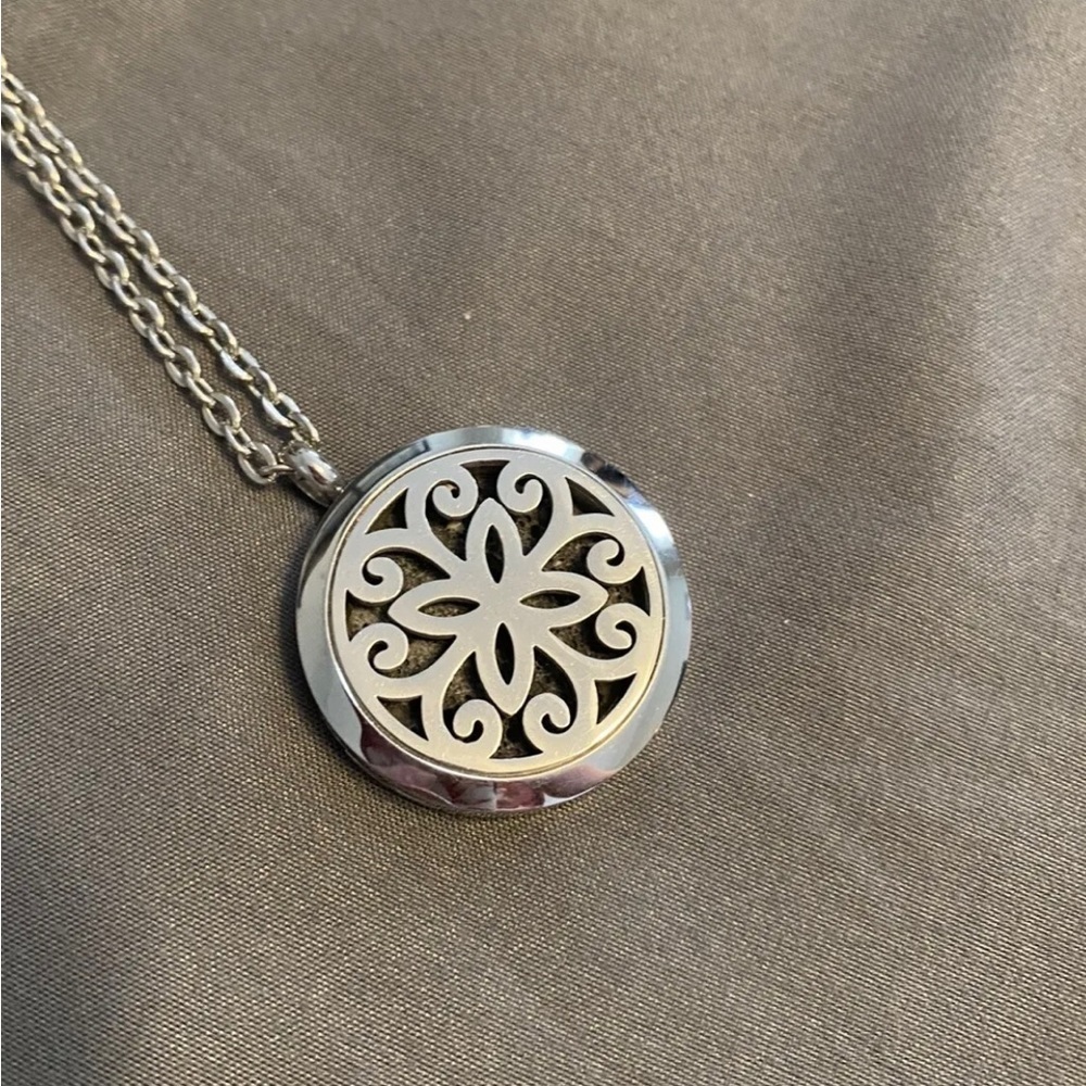 Essential oil diffuser necklace